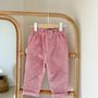 Voir la diapositive 5 : Petit Béguin Pantalon enfant en velours côtelé Céleste