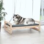 Voir la diapositive 3 : VIDAXL Lit pour chien 105,5x75,5x28 cm Bois de pin solide