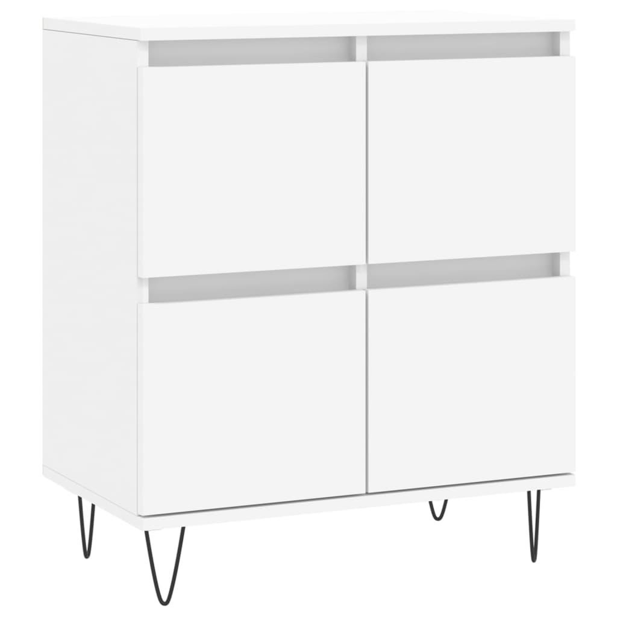 Voir la diapositive 5 : VIDAXL Buffets 2 pcs blanc bois d'ingenierie