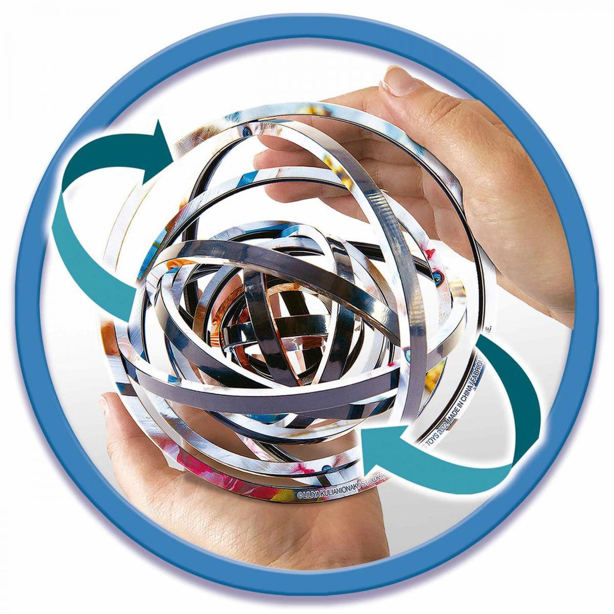 EDUCA Round 3D puzzle Abstract art