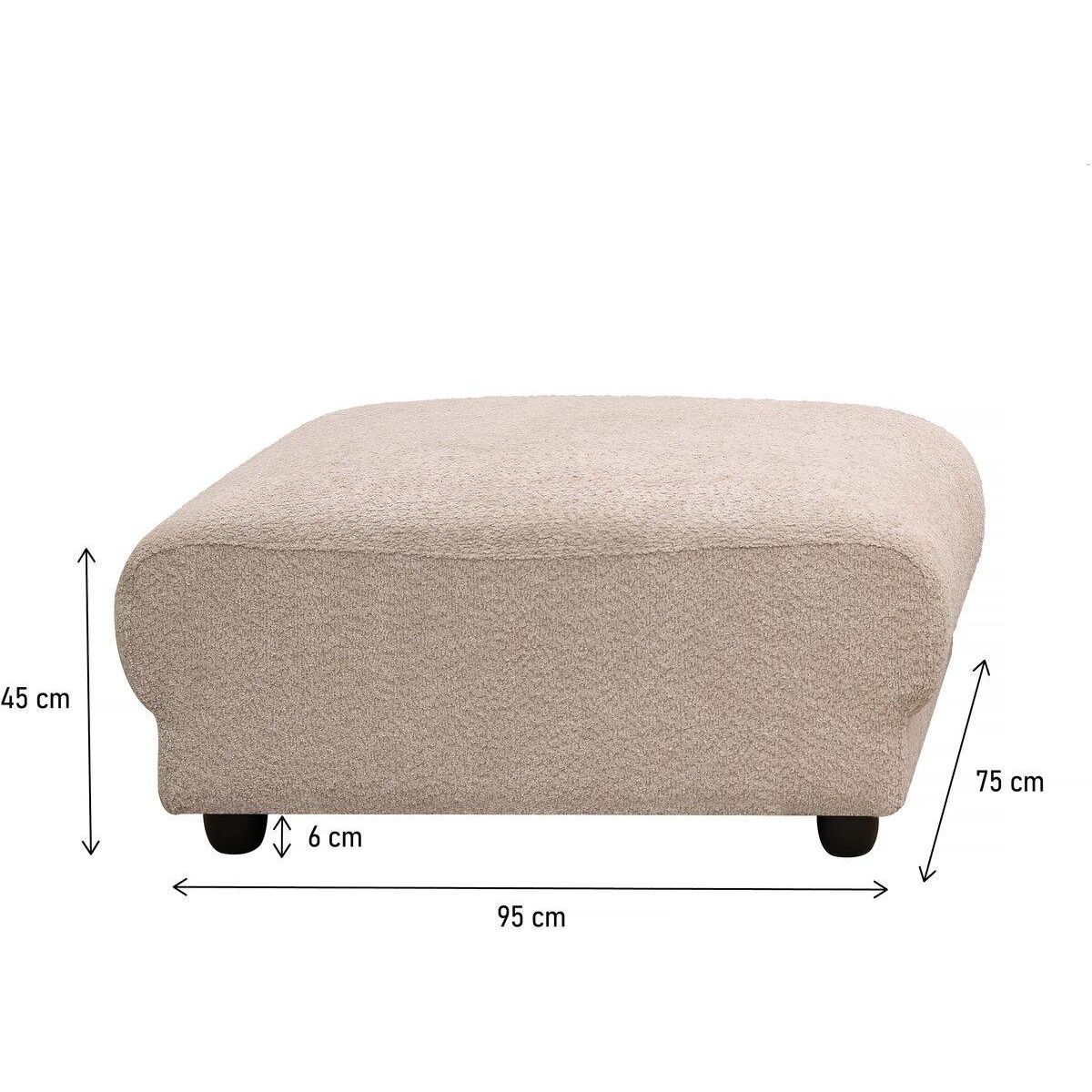 Habitat et Jardin Ottoman pour canapé modulable  Saint Germain  - Beige