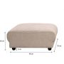 Voir la diapositive 3 : Habitat et Jardin Ottoman pour canapé modulable  Saint Germain  - Beige