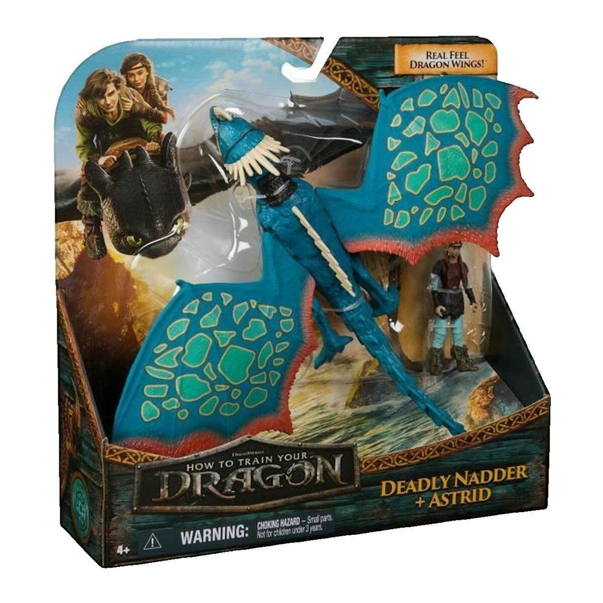 ASTER Figurines Aster Pack Dragon Mortel Nadder et Dresseur Astrid