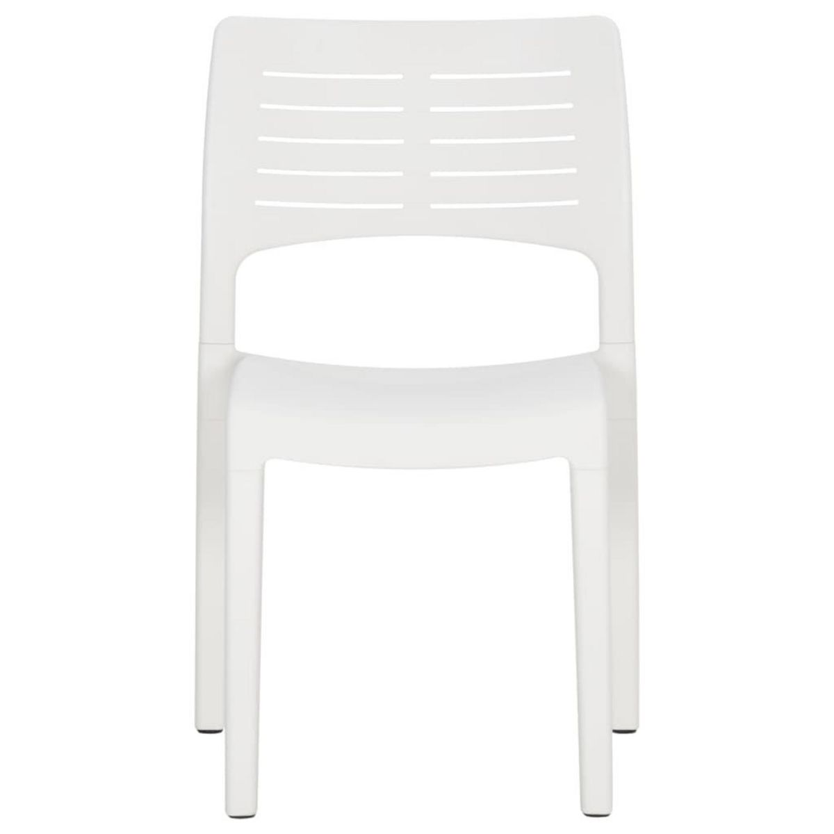 VIDAXL Chaises de jardin lot de 2 Blanc Polypropylene