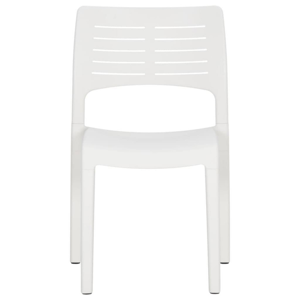 VIDAXL Chaises de jardin lot de 2 Blanc Polypropylene