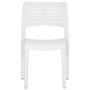 Voir la diapositive 4 : VIDAXL Chaises de jardin lot de 2 Blanc Polypropylene