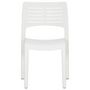 Voir la diapositive 4 : VIDAXL Chaises de jardin lot de 2 Blanc Polypropylene