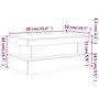 Voir la diapositive 6 : VIDAXL Table basse avec lumieres LED chene marron 90x50x40 cm