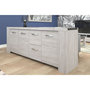 Voir la diapositive 1 : Buffet 4 portes 1 titoir L230 x H87x P55cm MEL