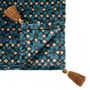 Voir la diapositive 2 : Paris Prix Plaid en Flanelle Imprimé  Jiling  125x150cm Bleu & Camel