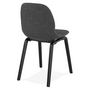 Voir la diapositive 4 : Paris Prix Chaise Design en Tissu  Tikel  81cm Gris Foncé & Noir