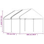 Voir la diapositive 6 : VIDAXL Belvedere avec toit blanc 4,46x4,08x3,22 m polyethylene