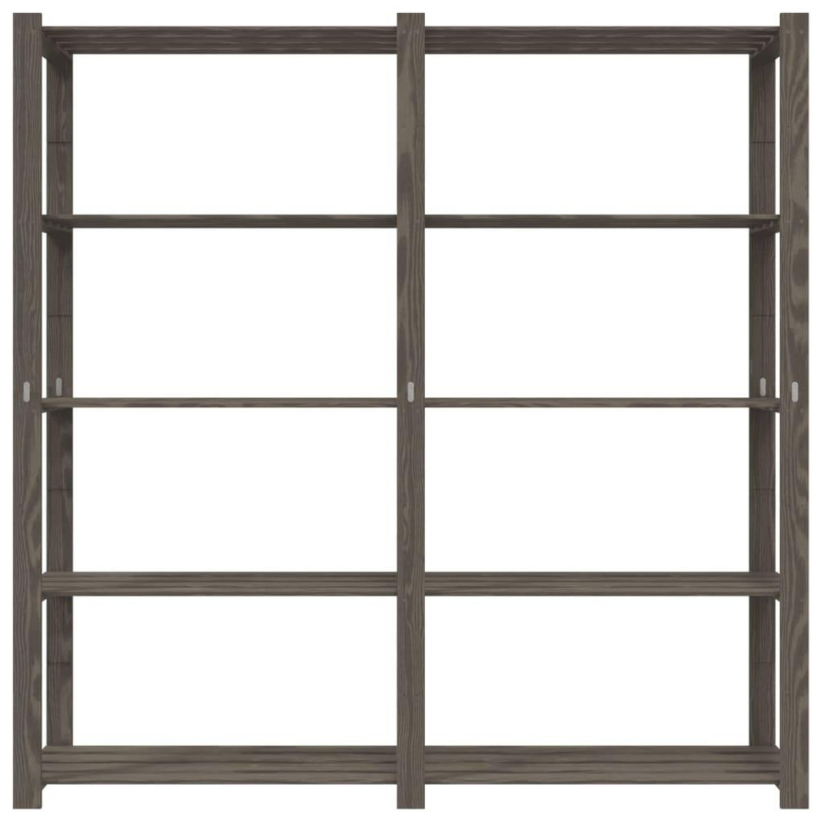 VIDAXL Support de rangement a 5 niveaux gris 170x38x170 cm bois de pin