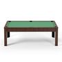 Voir la diapositive 4 : SOKKER Billard Américain convertible table 6 places KITBILL 6Ft -206,5 x 116,5 x 80cm Plateau dînatoire et accessoires inclus - Marron