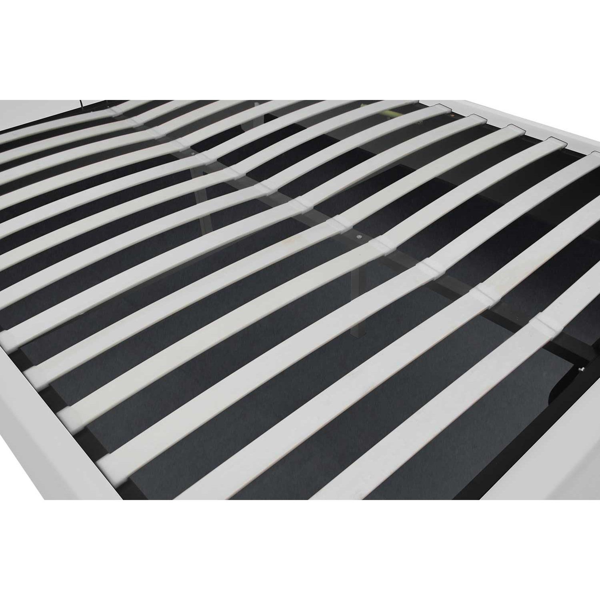 Voir la diapositive 3 : CONCEPT USINE Lit coffre 140 x 190 cm blanc kennington