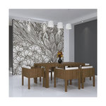 Paris Prix Papier Peint  Prairie Noir & Blanc. Coloris disponibles : Multicolore