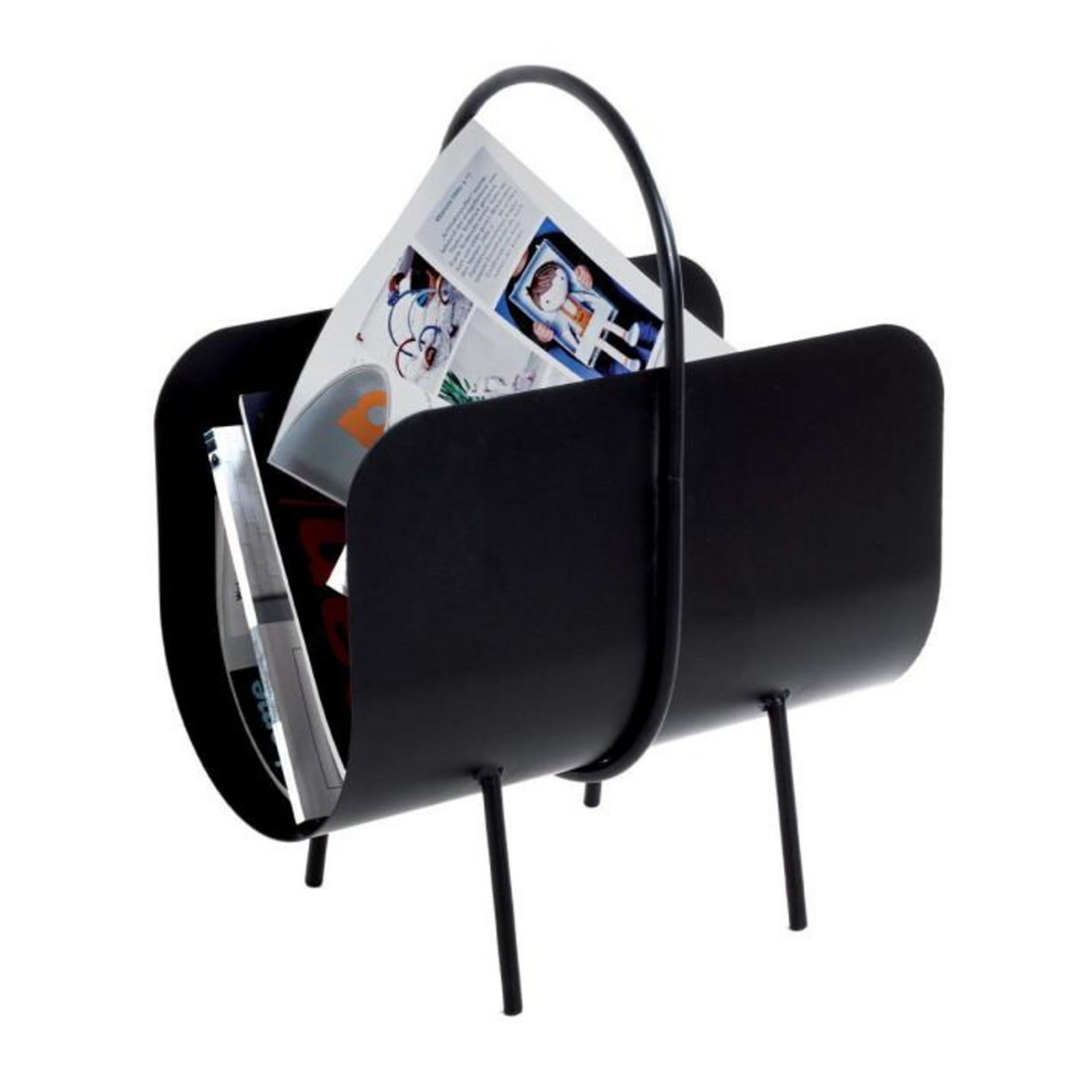 Paris Prix Porte-Revues Design  Sero  47cm Noir Laqué