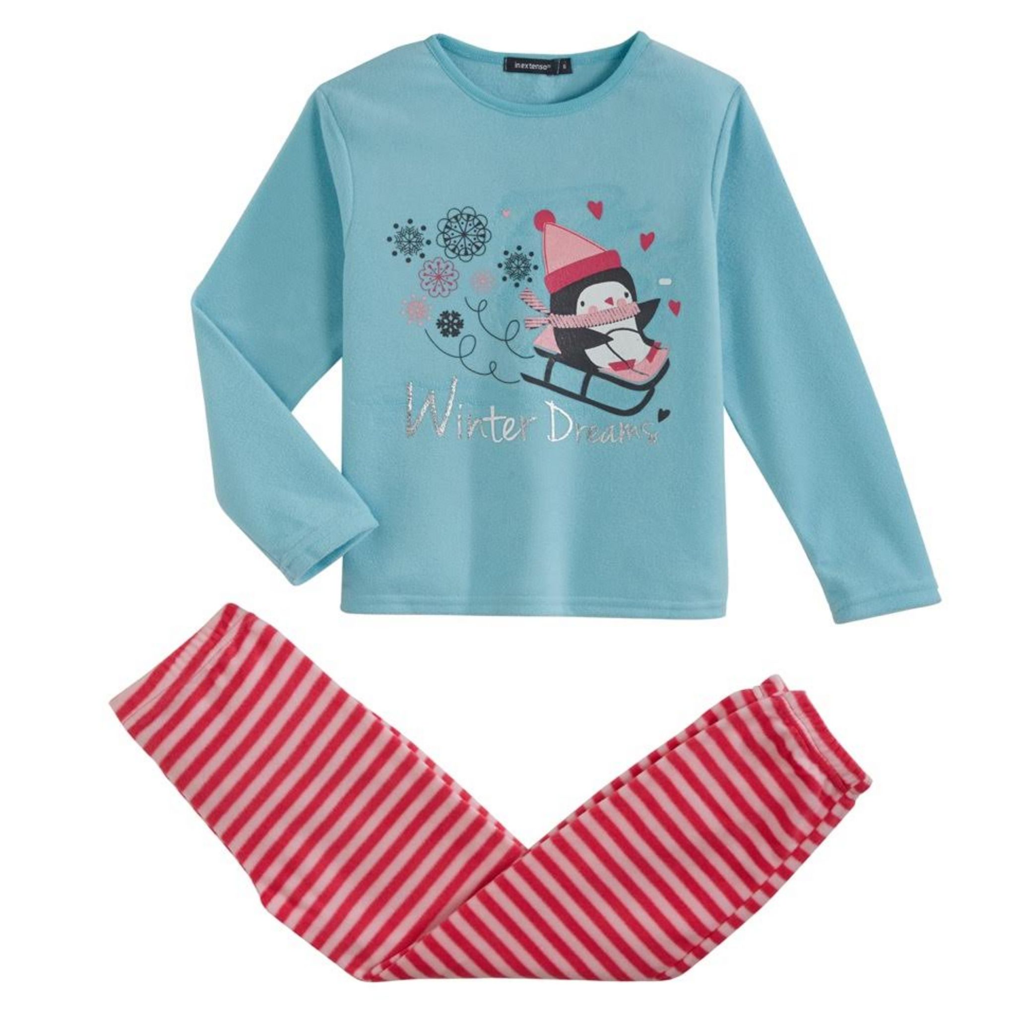 Pyjama Fille Hiver Polaire - Chemise Manches Longues & Pantalon - Vêtement De Nuit Chaud - Taille 9-16 Ans - 6