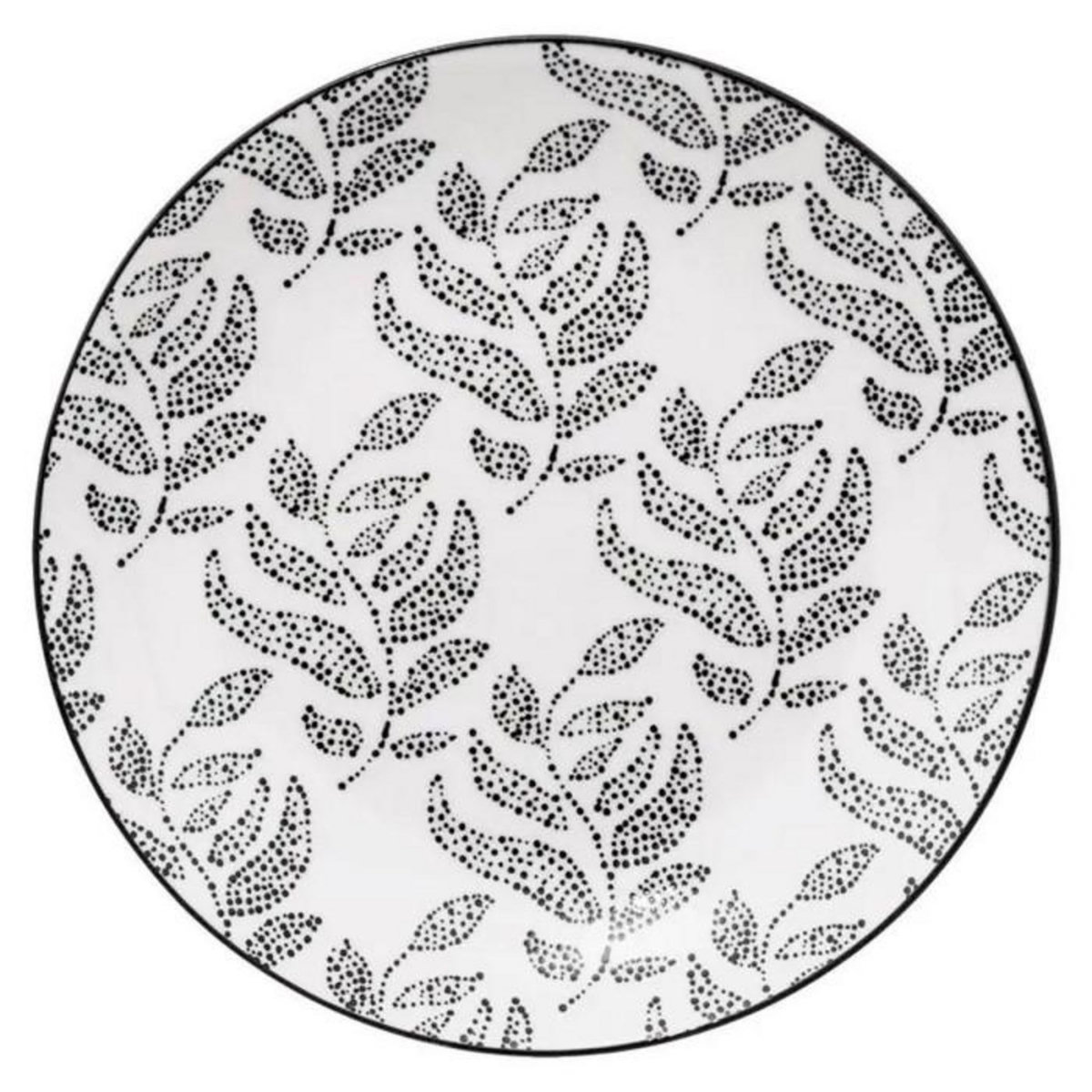 SECRET DE GOURMET Lot de 6 Assiettes à Dessert  Eva  19cm Gris