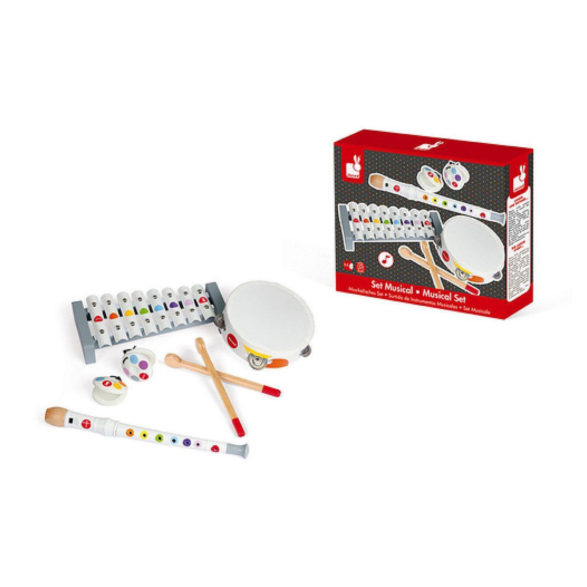 Voir la diapositive 3 : JANOD Set musical confetti - 4 instruments