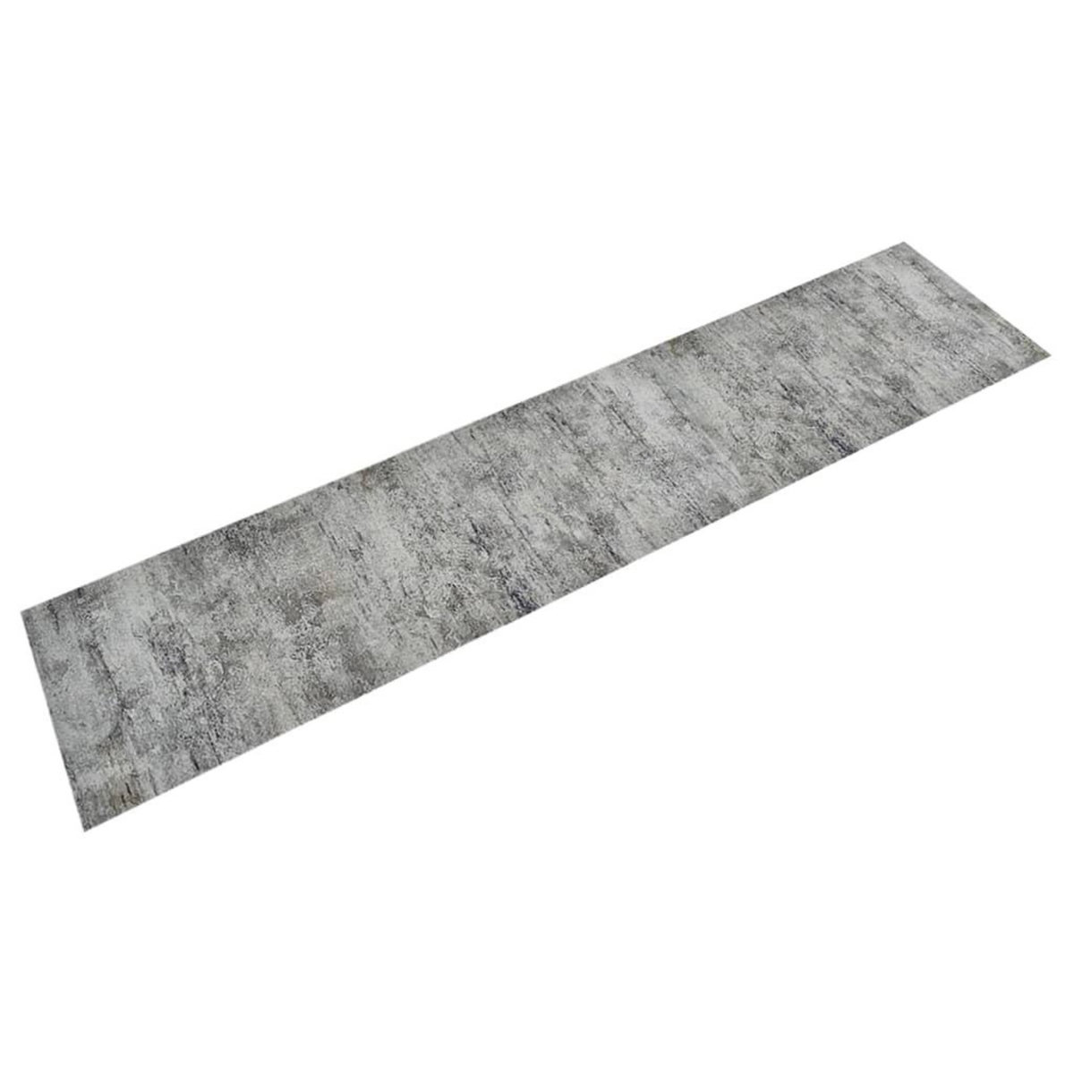 VIDAXL Tapis de cuisine lavable impression beton 60x300 cm velours