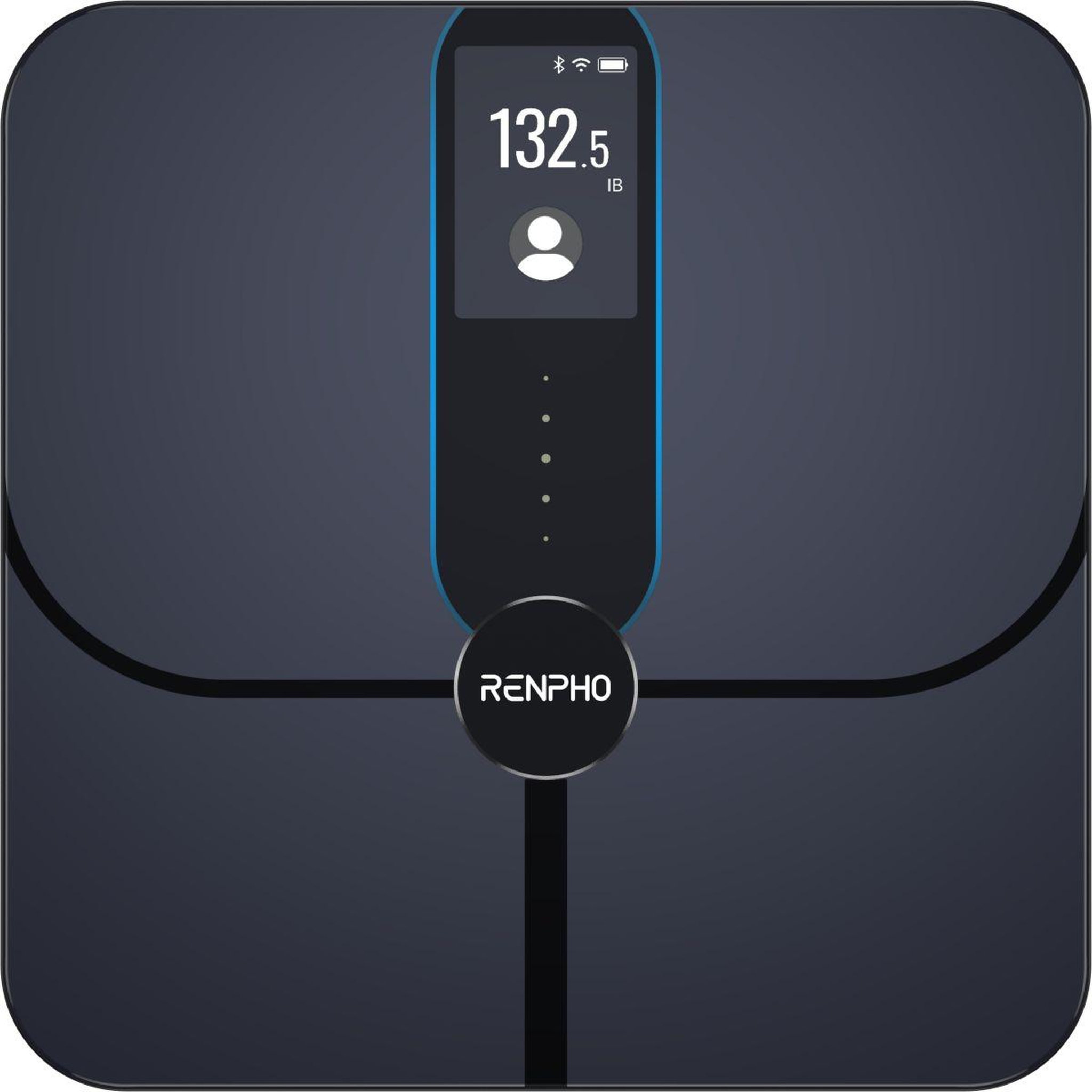 RENPHO Pèse personne connecté elis nova a031- impédancemètre haute précision bluetooth, 13 données corporelles - rechargeable