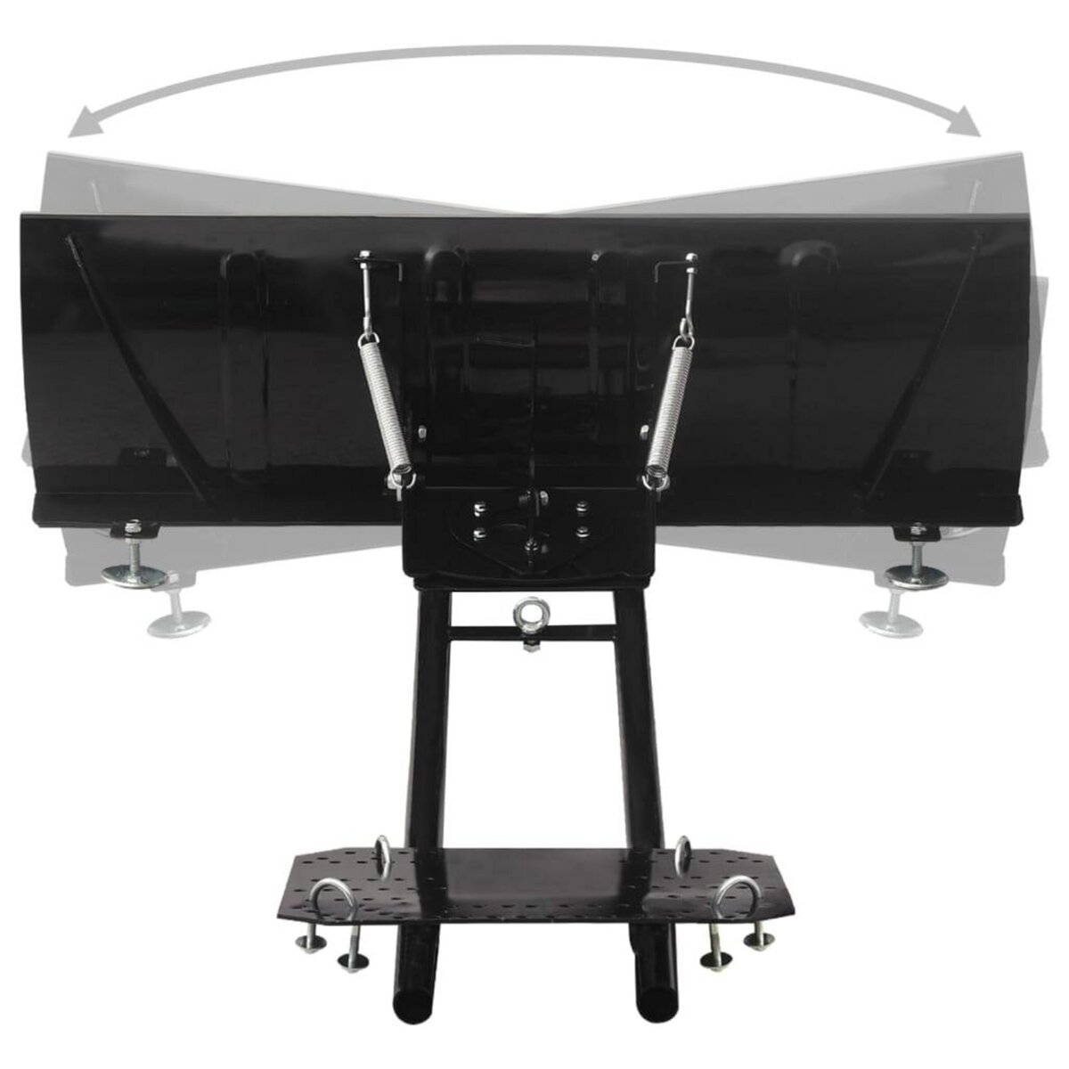 VIDAXL Chasse-neige pour VTT 115x38 cm Noir