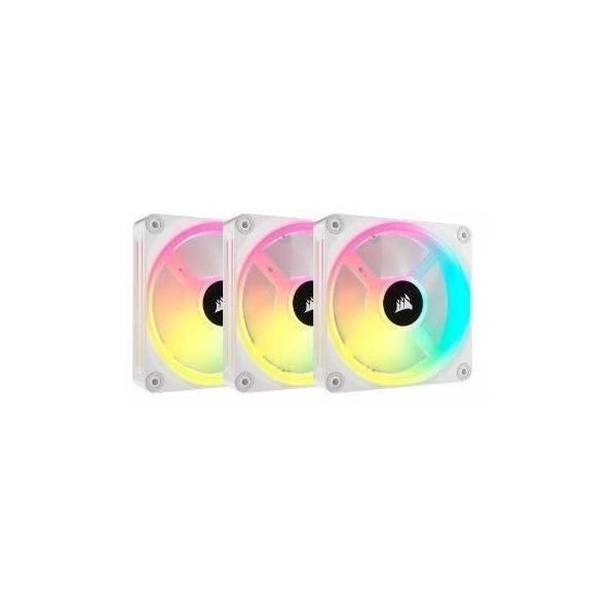 Corsair Ventilation PC - CORSAIR - QX RGB Series - iCUE LINK QX120 RGB WHITE - 120mm - Starter Kit