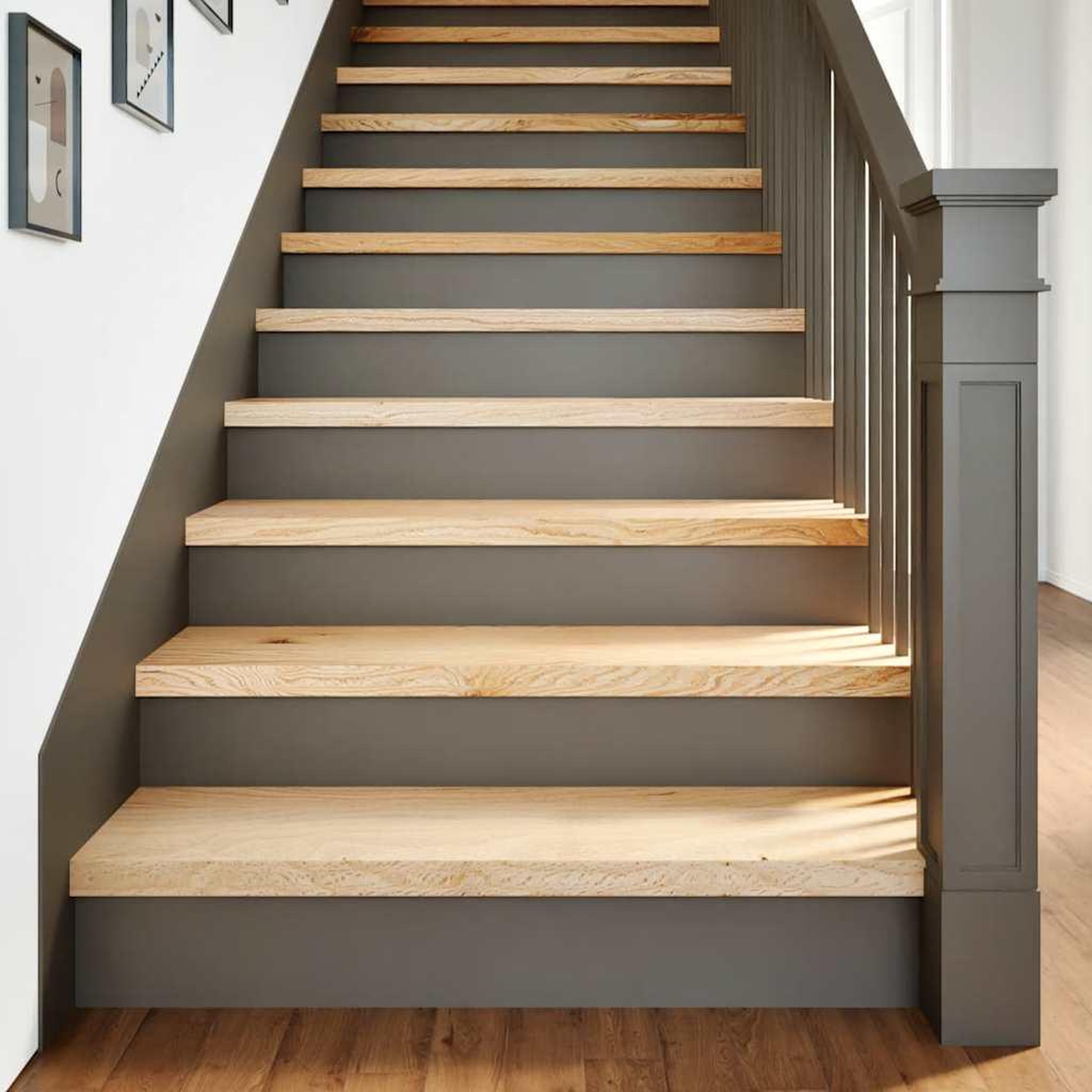 VIDAXL Marches d'escalier 4pcs non traite 100x25x2cm bois chene massif