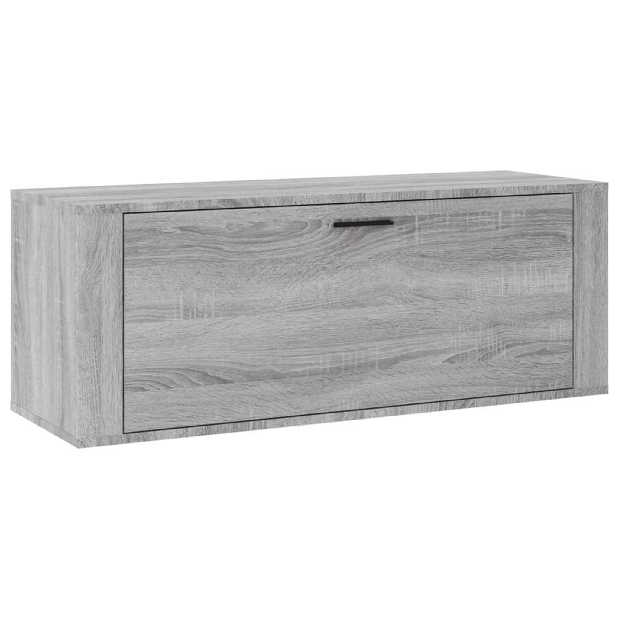Voir la diapositive 2 : VIDAXL Armoire a chaussures murale Sonoma gris 100x35x38 cm