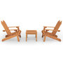 Voir la diapositive 2 : VIDAXL Ensemble de salon de jardin Adirondack 3 pcs bois acacia solide