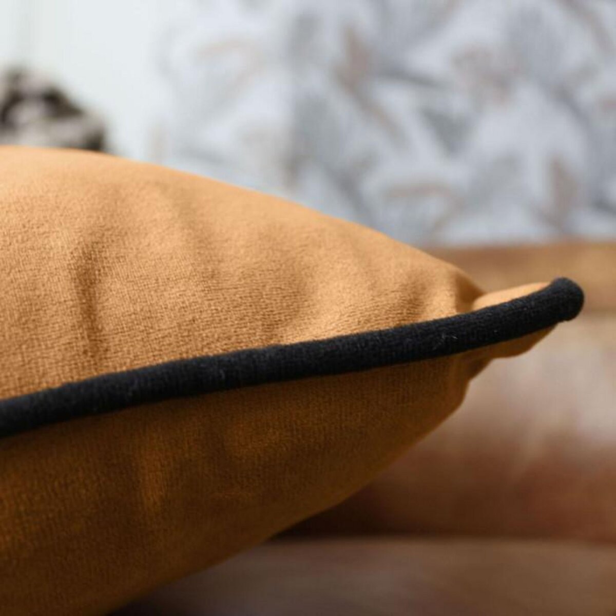 Paris Prix Coussin Déco en Velours  Java  40x40cm Café