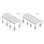 Voir la diapositive 3 : Canopia by PALRAM Carport aluminium 26,4 m² ARCADIA ALPINE 6401