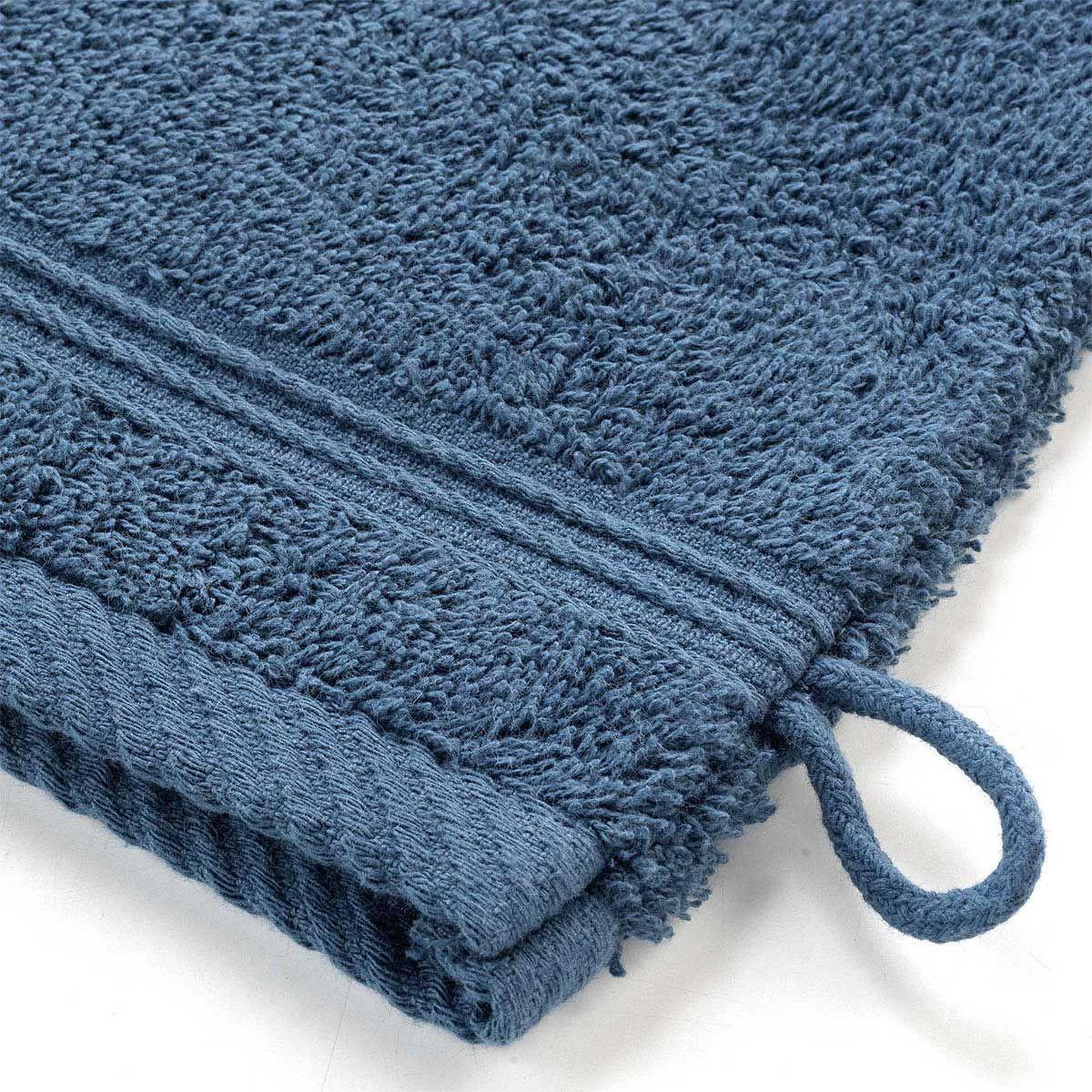 Voir la diapositive 2 : Douceur d'Intérieur Lot de 2 gants de toilette  tendresse  15x21cm saphir