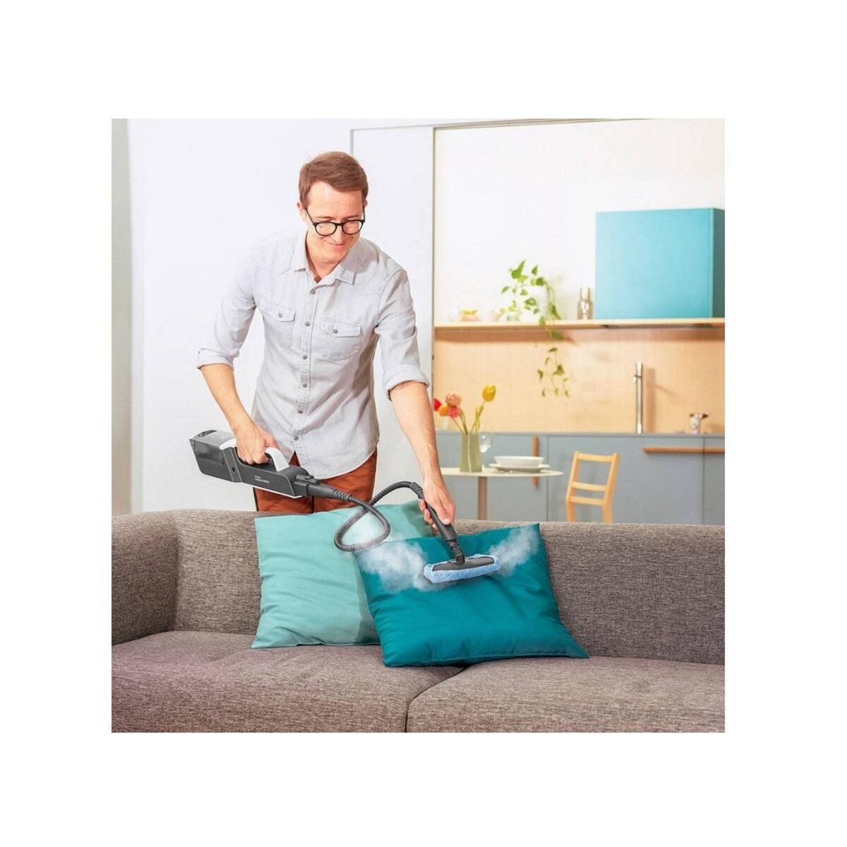 POLTI Nettoyeur balai vapeur 2en1 1500w blanc - SV610STYLE