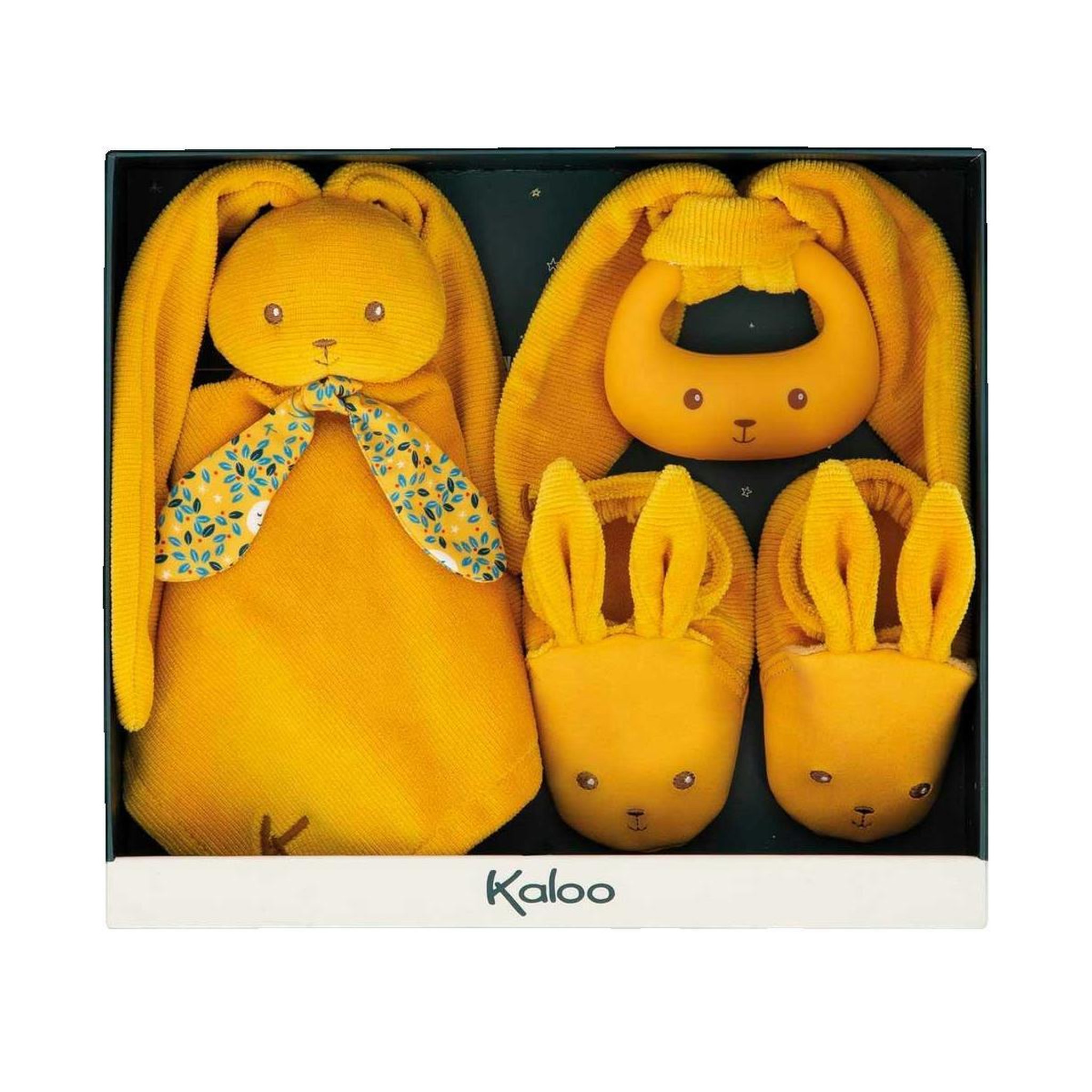 Voir la diapositive 2 : Kaloo coffret cadeau naissance Lapinou Ocre