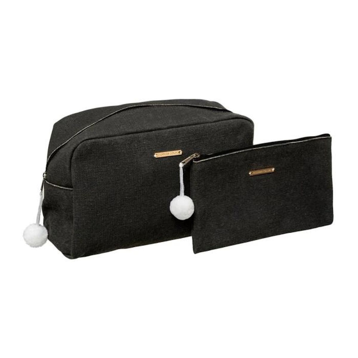 FIVE Lot de 2 Trousses de Toilette  Modern  26cm Charbon