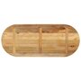 Voir la diapositive 5 : VIDAXL Dessus de table 140x60x2,5cm ovale bois massif de manguier brut