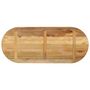 Voir la diapositive 5 : VIDAXL Dessus de table 140x60x2,5cm ovale bois massif de manguier brut
