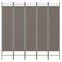 Voir la diapositive 3 : VIDAXL Cloison de separation 5 panneaux Anthracite 200x220 cm Tissu