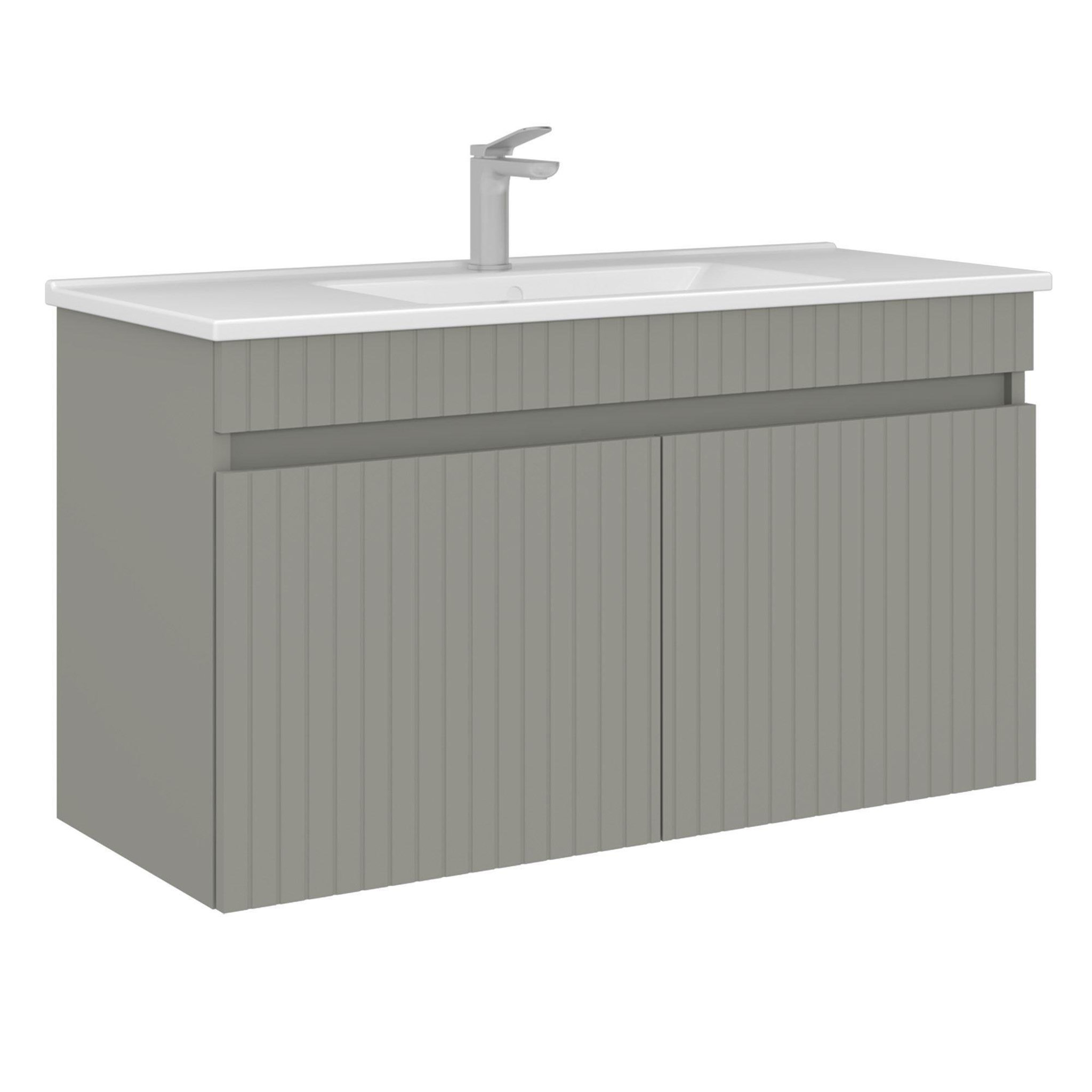 Habitat et Jardin Meuble Vasque  Tivoli 100  - 100 x 45 x 57 cm - Matte Cashmere