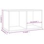 Voir la diapositive 6 : VIDAXL Boîte de rangement de vinyles Noir 71x34x36cm Bois d'ingenierie