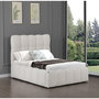Voir la diapositive 2 : Habitat et Jardin Lit double en tissu avec coffre  Davos  - 140 x 190 cm - Beige