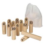 Be Toys Jeu de Quilles en Bois  Nordique  21cm Naturel