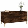 Voir la diapositive 4 : VIDAXL Table basse Chene fume 90x44,5x45 cm Bois d'ingenierie