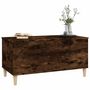 Voir la diapositive 4 : VIDAXL Table basse Chene fume 90x44,5x45 cm Bois d'ingenierie