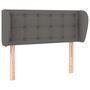 Voir la diapositive 2 : VIDAXL Tete de lit avec oreilles Gris 103x23x78/88 cm Similicuir