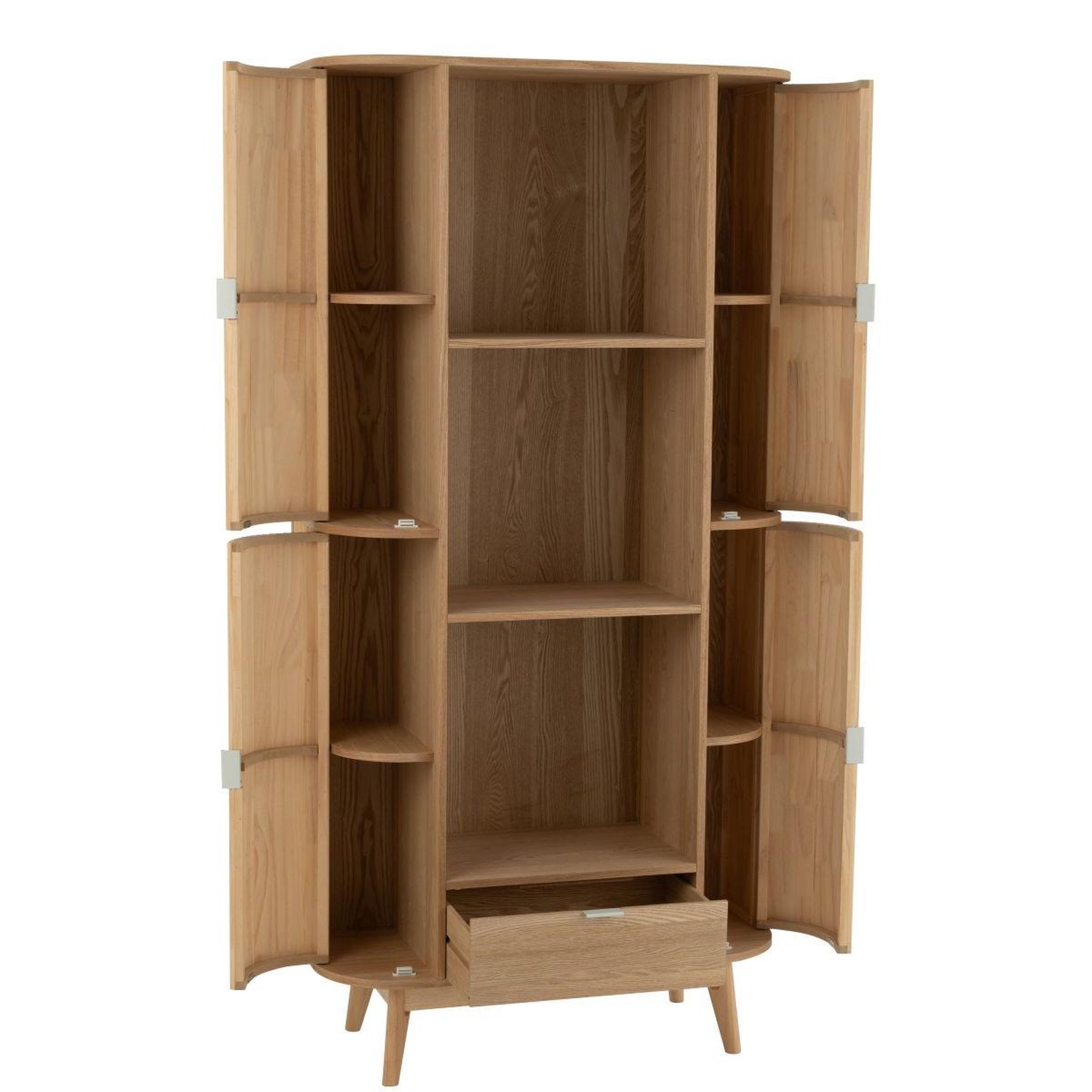 Voir la diapositive 3 : J-LINE Bibliothèque en bois  alta  180cm naturel