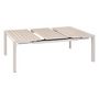 Voir la diapositive 4 : HESPERIDE Table de jardin carrée extensible alu Evasion 8/10 places Beige lin - Hespéride