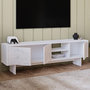 Voir la diapositive 4 : Habitat et Jardin Meuble TV en bois  Ravello  - 150 x 30 x 45 cm - Blanc